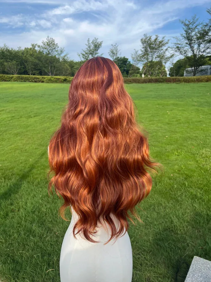 26-Inch | Ginger Mixed Highlight Bodyway Hair Lace Front Wigs | ML9030 - Image 8