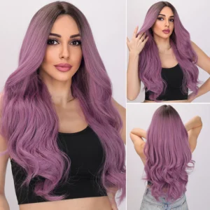 28-Inch | Purple Loose Wave Without Hair Bangs | ML5120