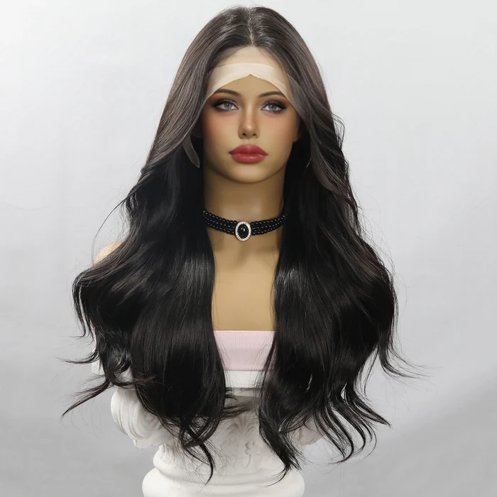 Meisbel/26-Inch | 13×4 Lace Front Wigs Wavy Black/Blonde ML9815 - Image 2