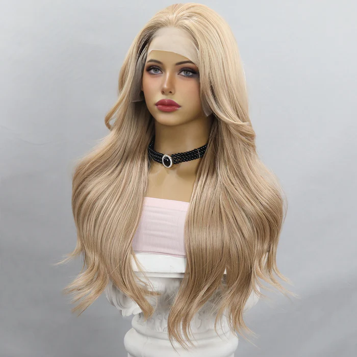 Meisbel/26-Inch | 13×4 Lace Front Wigs Wavy Black/Blonde ML9815 - Image 5