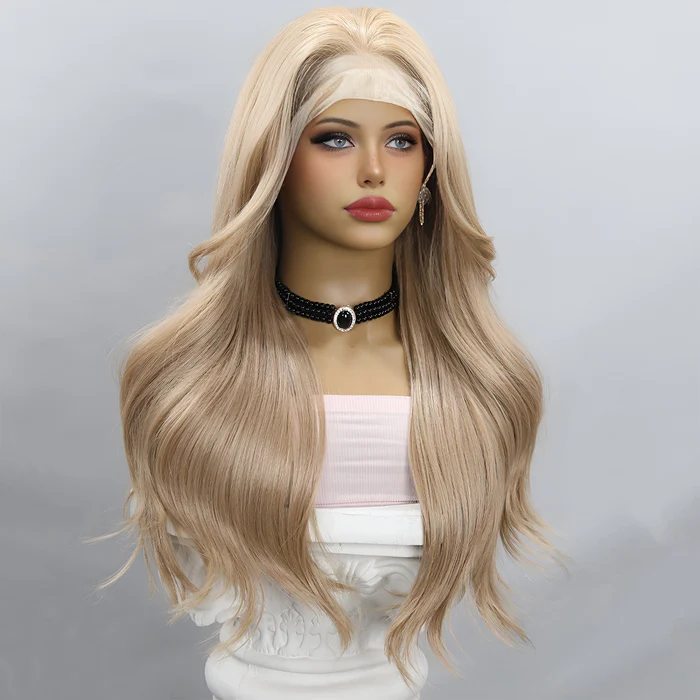 Meisbel/26-Inch | 13×4 Lace Front Wigs Wavy Black/Blonde ML9815 - Image 4
